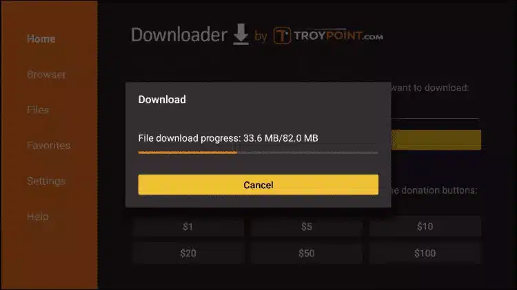 Wait for file to download and click Install.